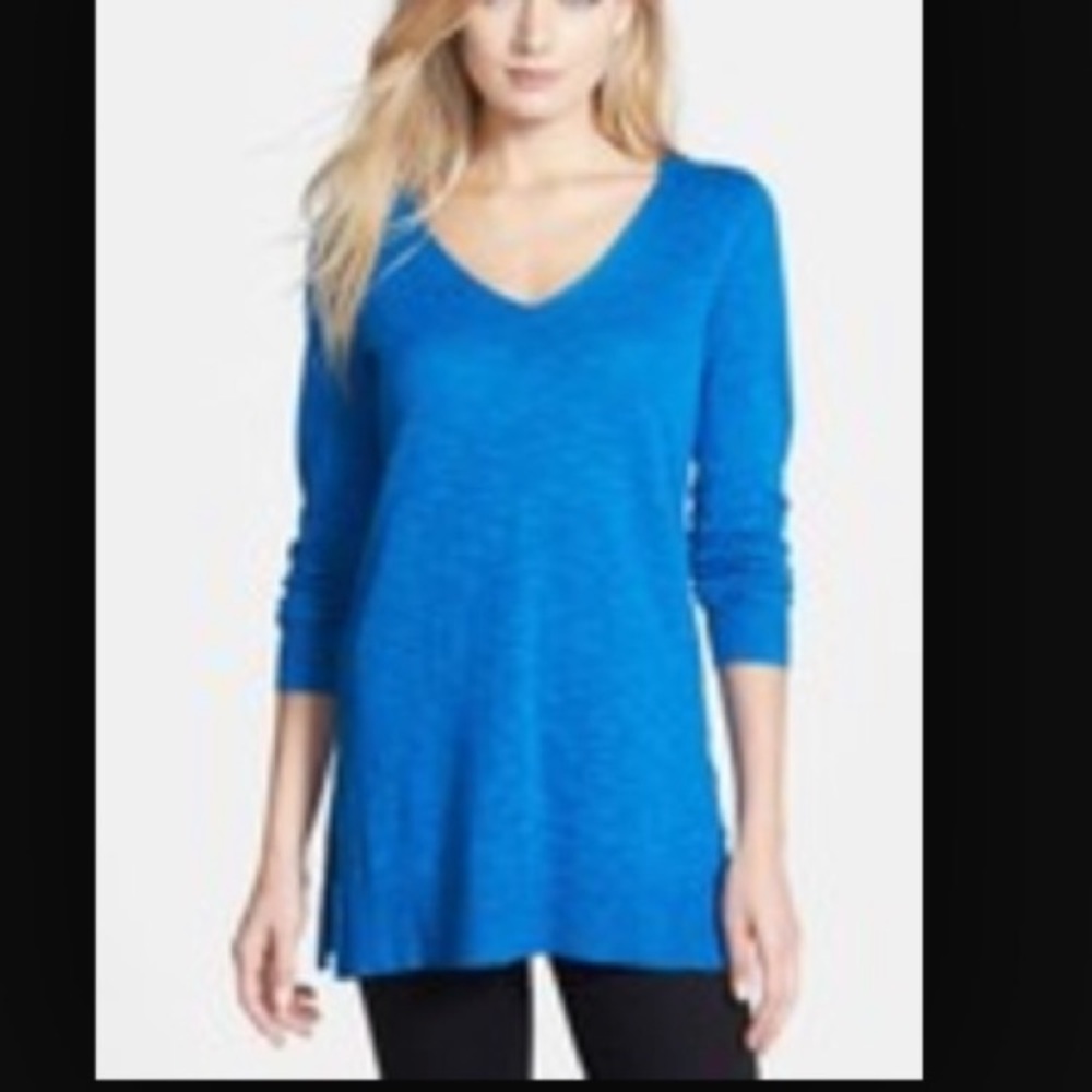 Vince blue long sleeve linen sweater XS - Picture 7 of 7